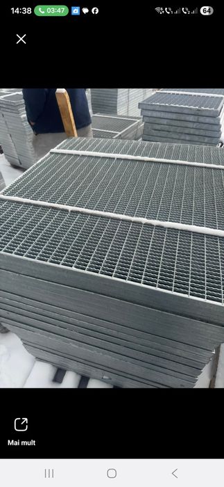 Gretare zincata și trepte pentru scări  la comanda și  montaj si trans