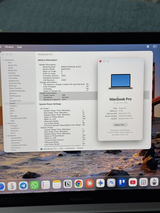 MacBook Pro M1 8/256GB