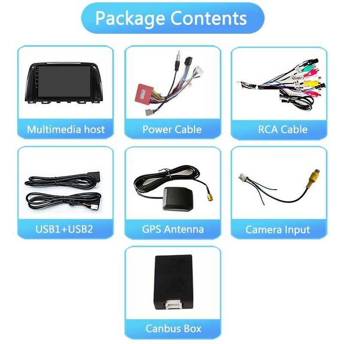 Мултимедия за Mazda 6 GJ Atenza Навигация двоен дин Мазда 6 плеър