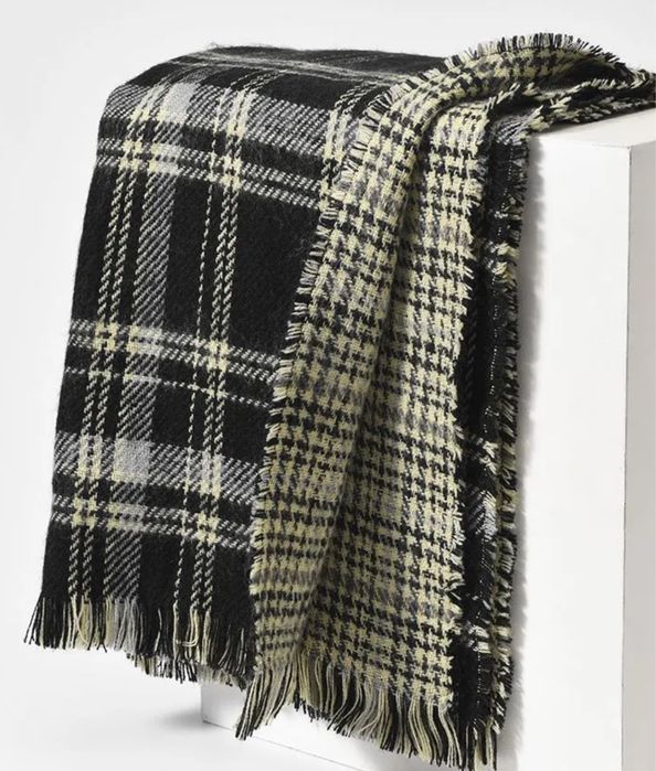 Двухсторонний шарф в клетку