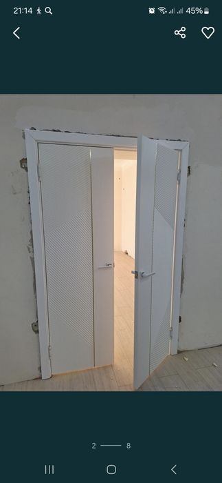 Установка двери.