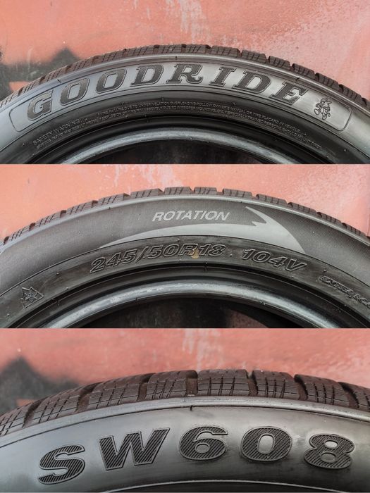 4броя зимни гуми 245/50/18 Goodride Winter
dot24
7.9mm