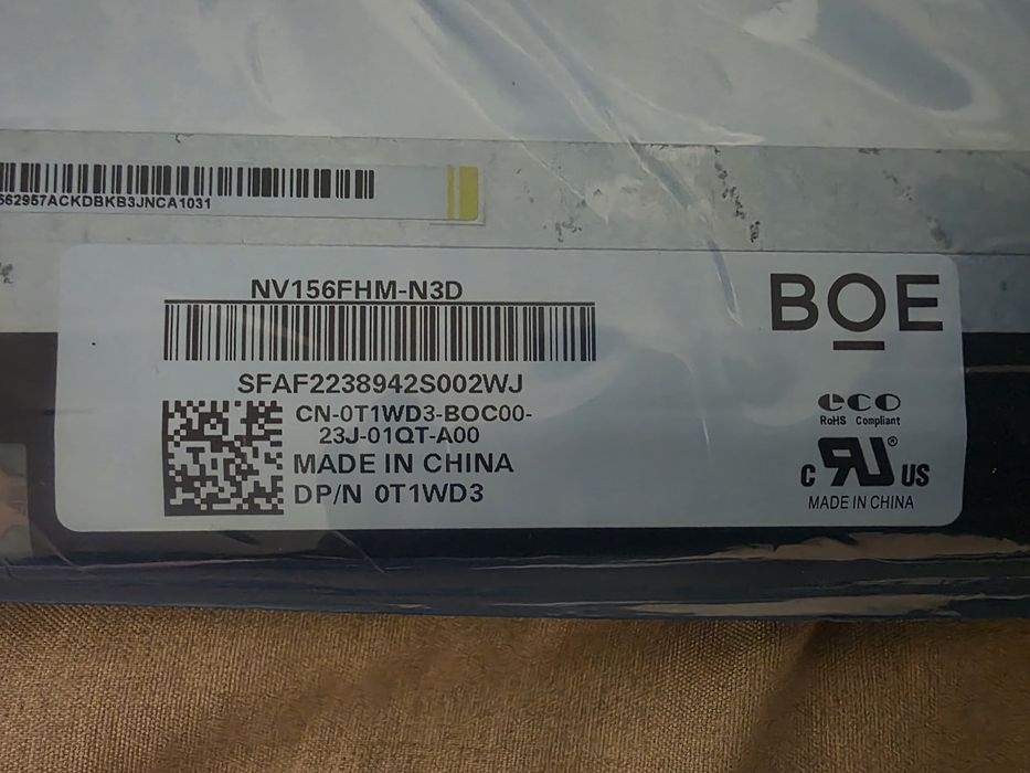 Display Laptop BOE NV156FHM-N3D 15.6 inch FullHD 30 pini eDP NOU