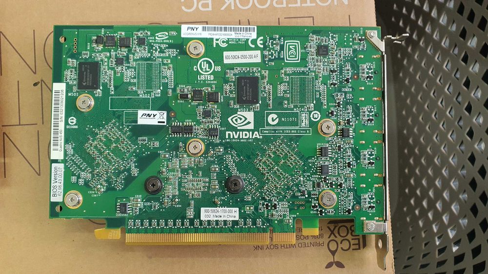 NVIDIA Quadro NVS 450 512MB GDDR3, 4x DP, пасивна, 12 м. гаранция