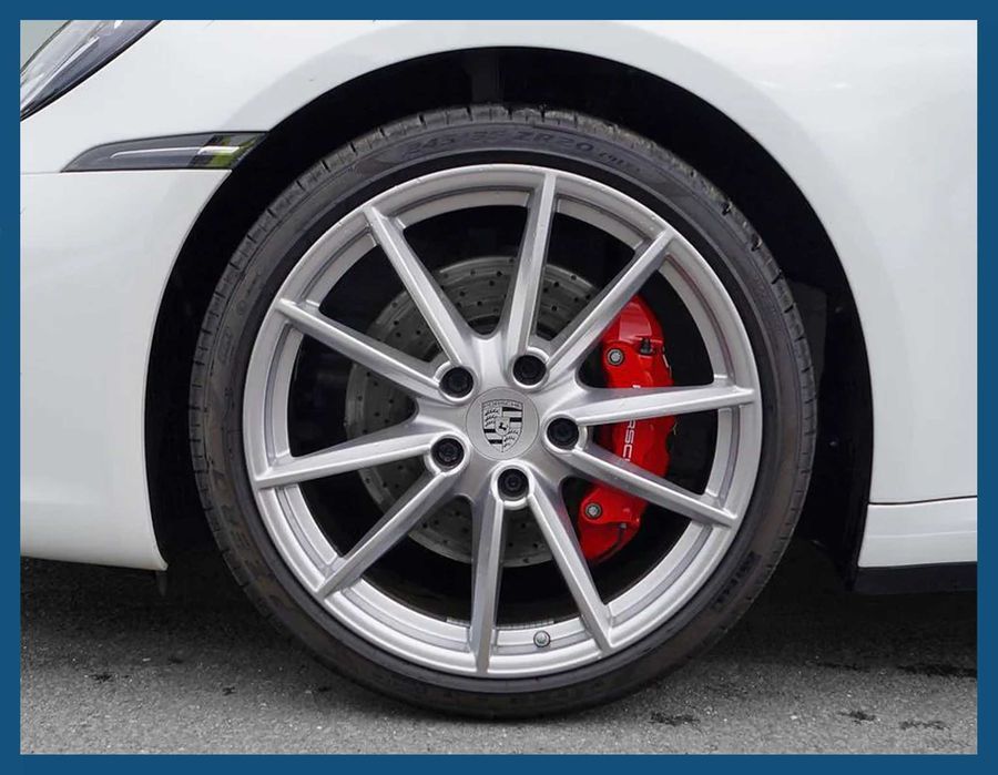 Set 4 capace gri 76mm 7L5601149 jante aliaj Porsche