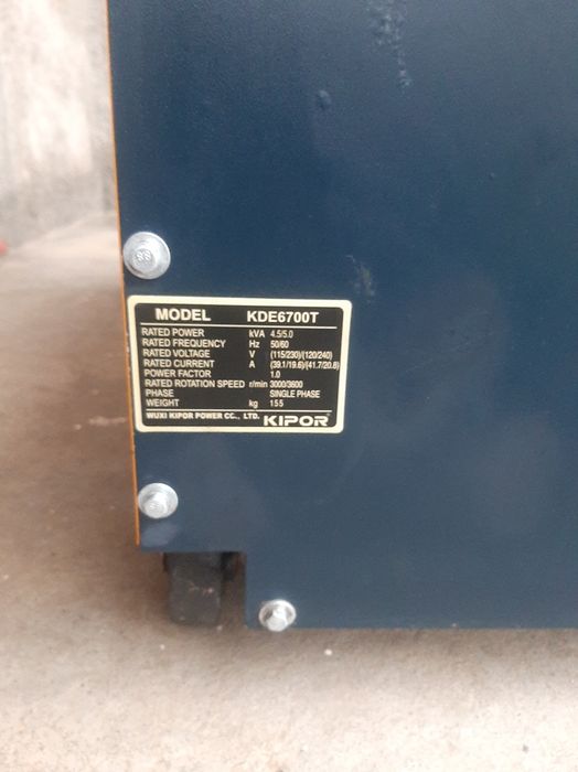 Kipor KDE6700T madeli