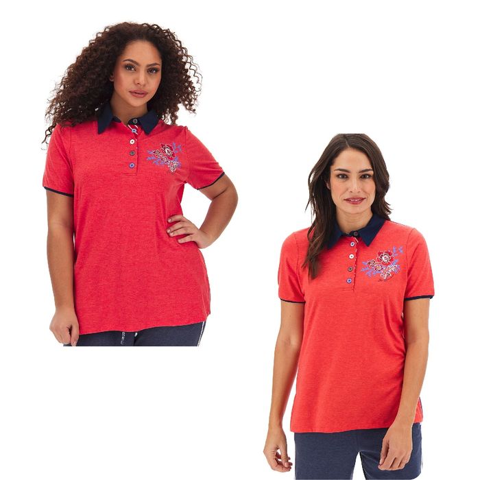 Дамска тениска - Joe Browns Polo T-Shirt - голям размер - EU 48 (2XL)