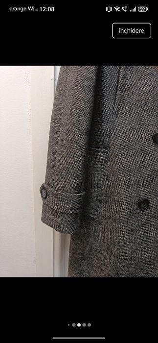 Palton lână bărbătesc Topman