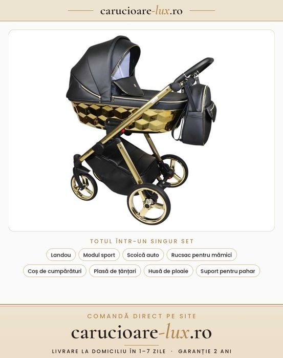 Cărucior 4 în 1 Sojan Stilo Standard Gri Antracit – carucioare-lux.ro