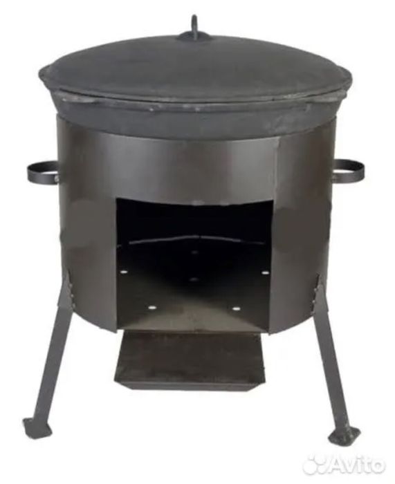 Кзаны, ошак, мангал, шампуры, титан, самовар уличный, столы, посуда,