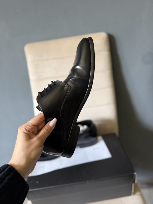 Pantofi Denis (Anna Cori) barbat piele naturala lacuita negru - 39