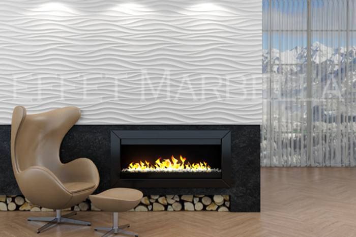 Декоративни 3D панели - 3д гипсови панели, облицовки за стени 0022