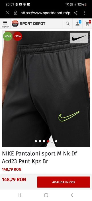 Nike pantaloni trening băieți 158-170 cm
