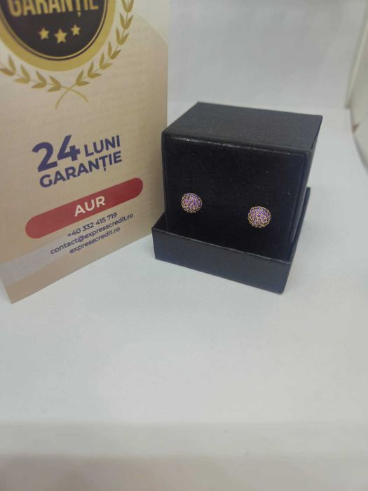 Cercei aur 14k 2.19gr (Ag1 Alexandru b54283.3)*Garantie 2 ani