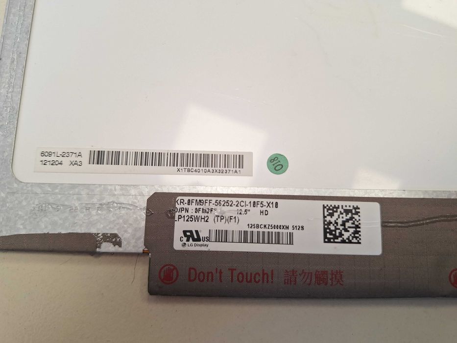 LG Display LP125WH2 (TP)(F1) 12.5" HD Laptop Screen – Dell 0FM9FF