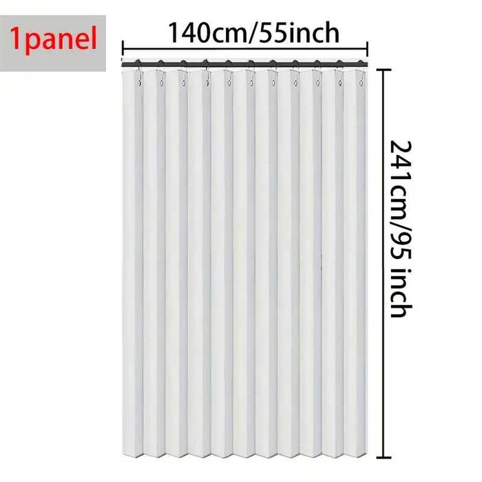 Плътна бяла завеса