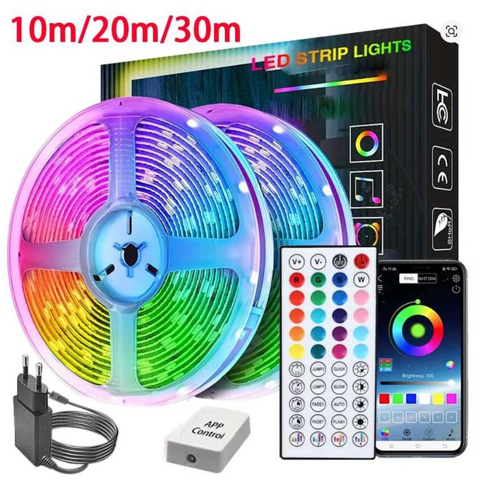 Bandă LED RGB 10M | Control Telefon | Livrare 3-7 Zile