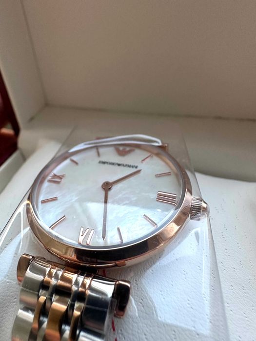 Emporio Armani Gianni T-Bar - Rose Gold - нов дамски часовник