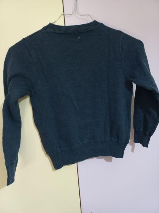 Детски памучен суичър Pepe Jeans  в синьо с принт