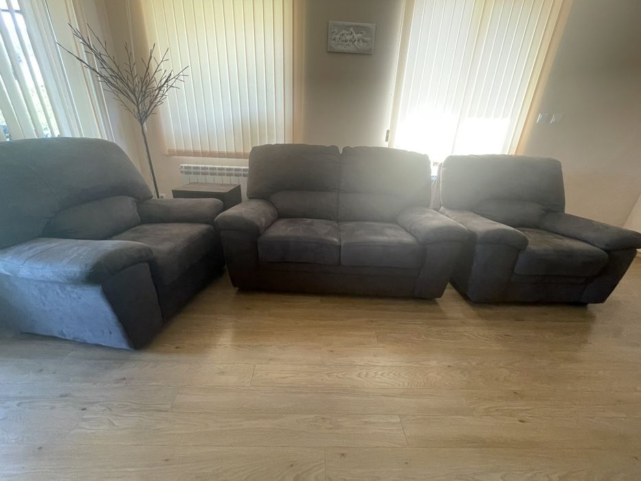 Мека мебел- диван и два фотьойла