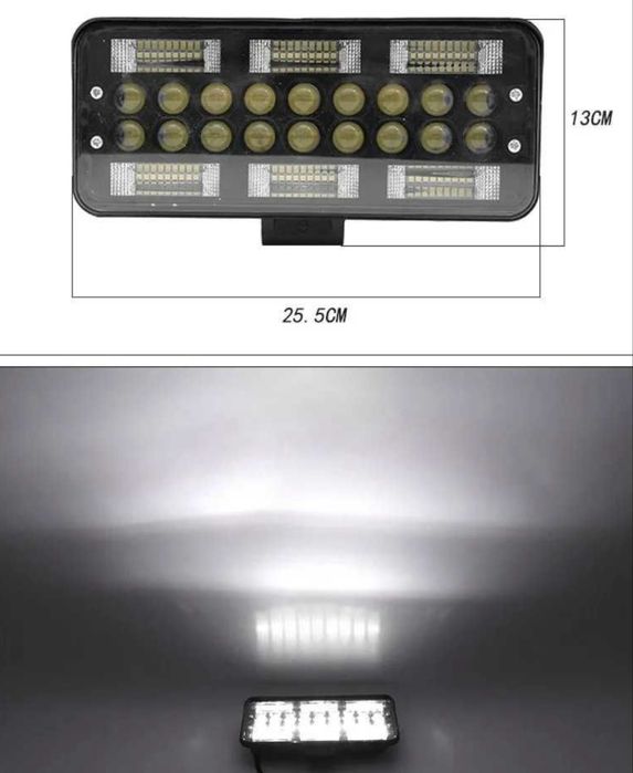 Диоден халоген с къси и дълги светлини - 12 / 24V - 199W