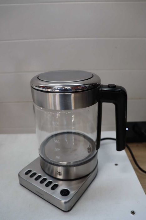 Компактна електрическа стъклена кана  WMF Kitchenminis, 1л, 1900 W, инокс