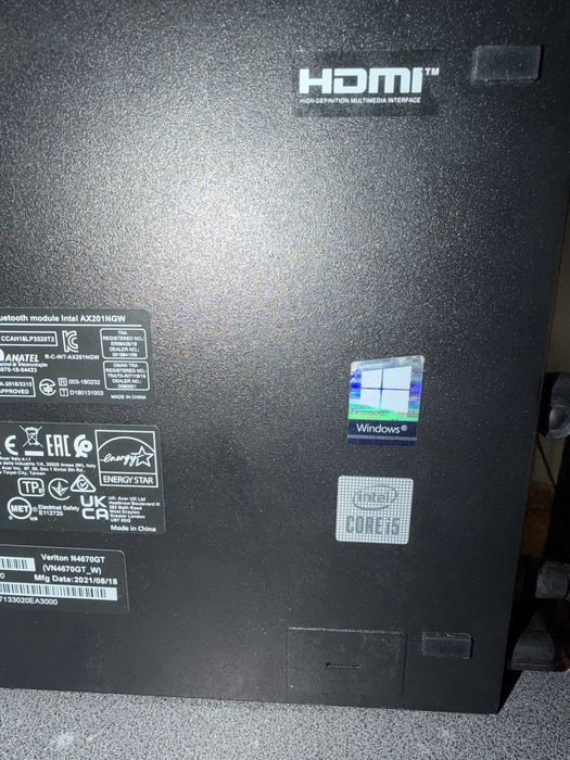 MiniPC Acer i5 10gen 16g 512g ssd wifi br