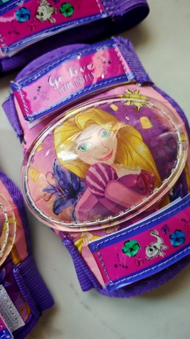 Комплект наколенки, налакътници и ръкавици за момиченце Decathlon