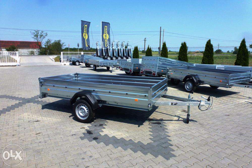 Remorca 750 kg 300 x 150 cm foi de arc si amortizor