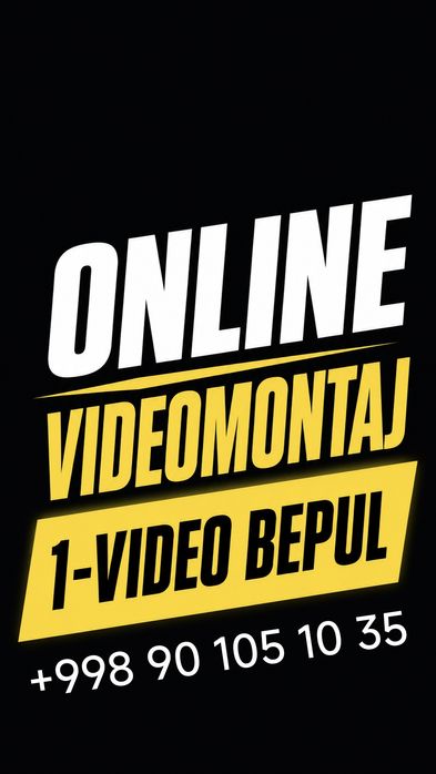 REELS Video Montaj xizmati. Услуги по видеомонтажу.