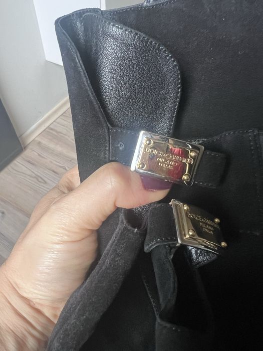 Dolce and Gabbana оригинални велурени ботуши