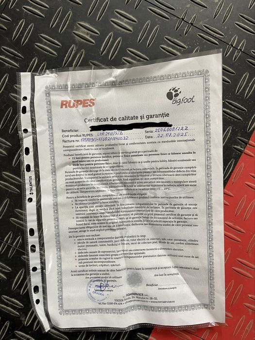 Masina polish orbitala Rupes noua