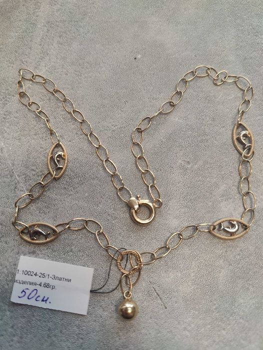 Златно дамско колие 4.68гр-14к