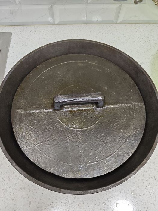 Советская гриль чугунная