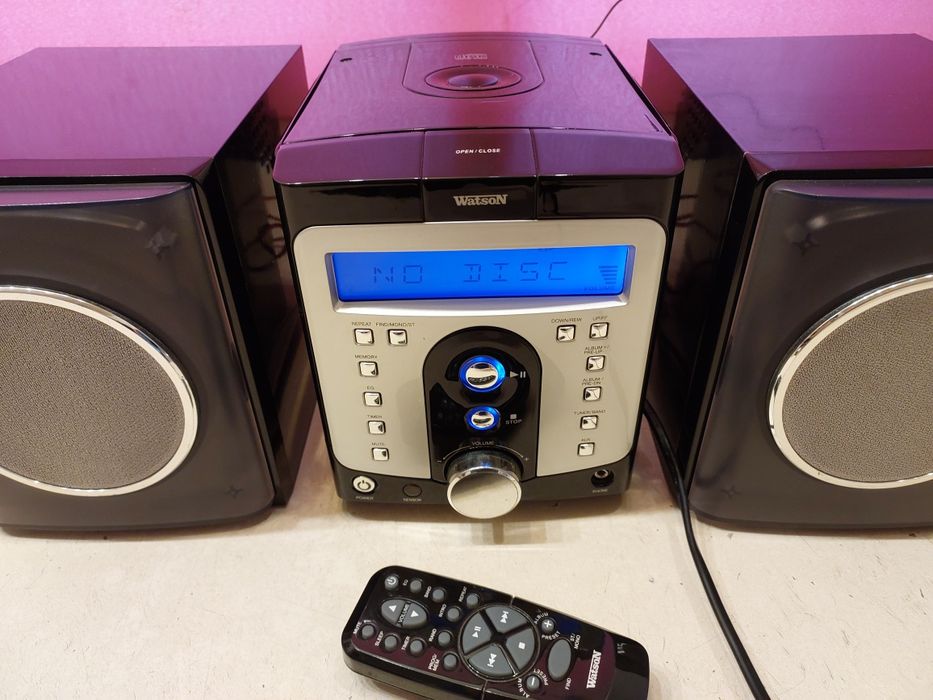 Sistem audio Watson. Tuner AM/FM, AUX, telecomandă.