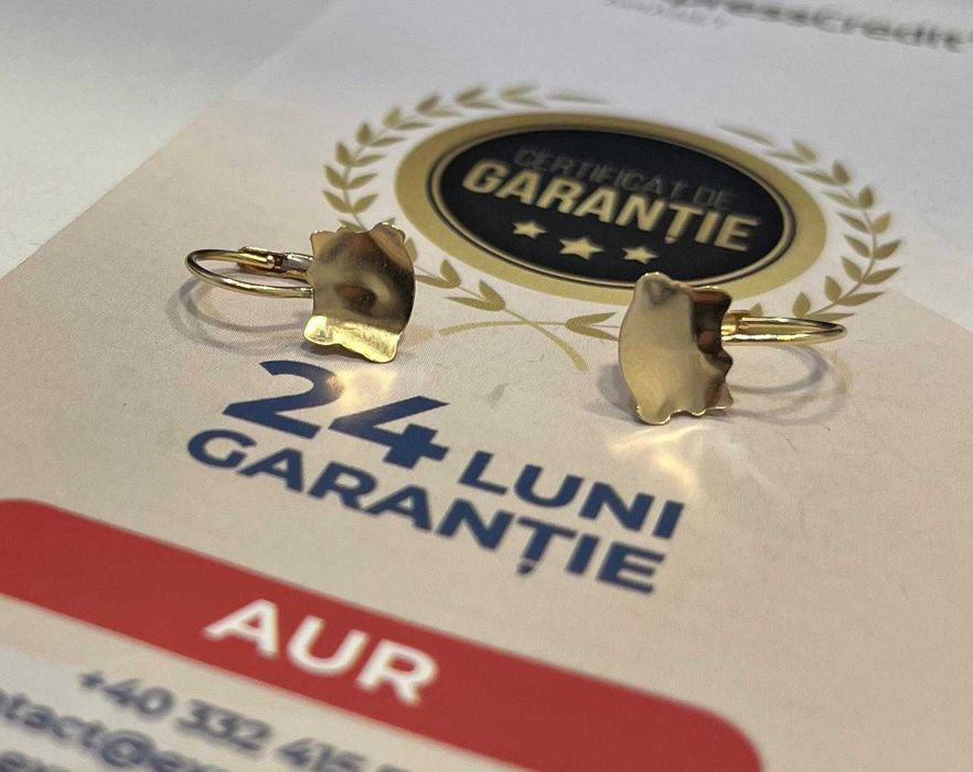 Cercei din aur pentru copii (AG32 B28040.1) 2 ANI GARANTIE!