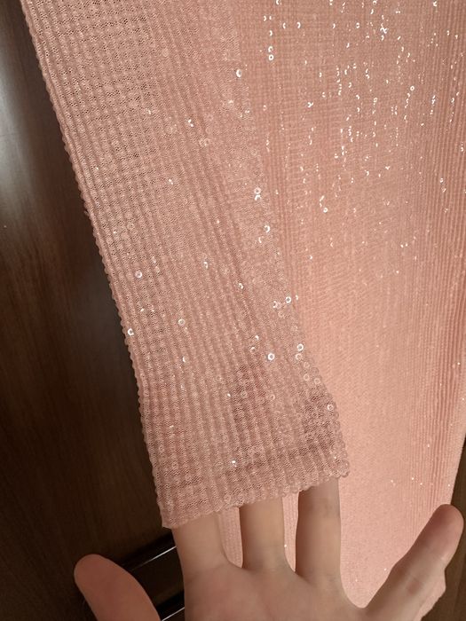 Новое розовое вечернее платье