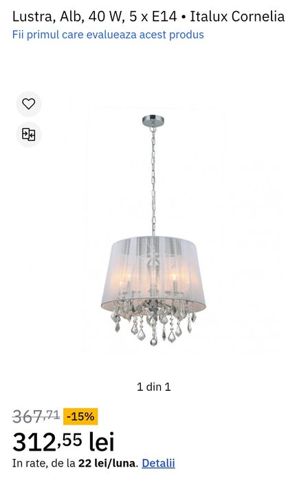 Lustra Italux Cornelia