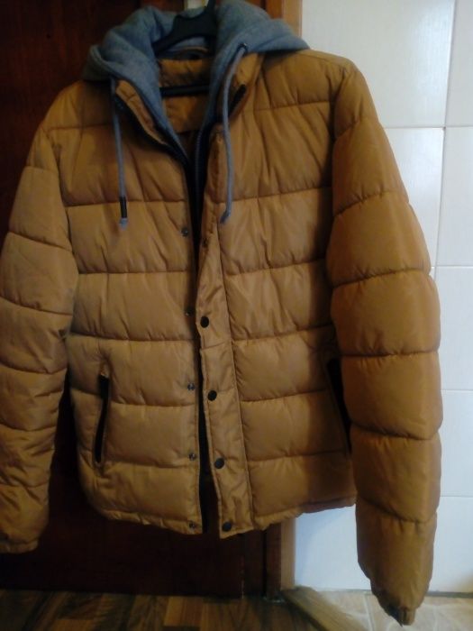 Топло зимно Яке с памучна качулка, размер S-М