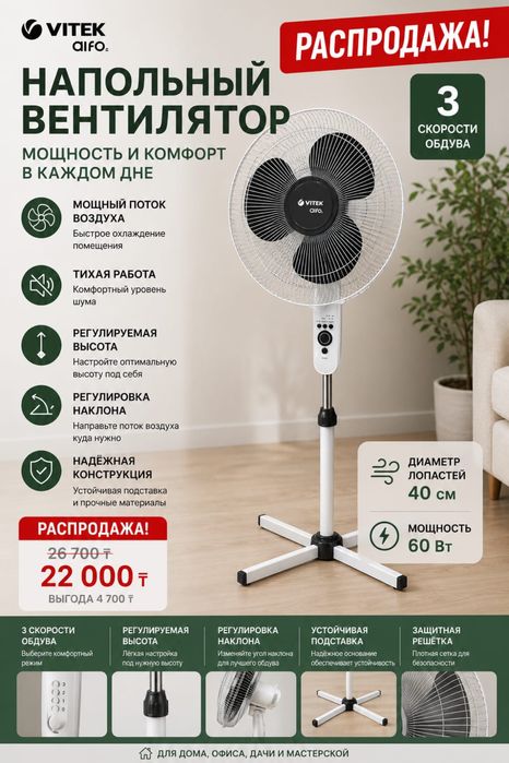 Вентиляторы. Расспродажа нового товара