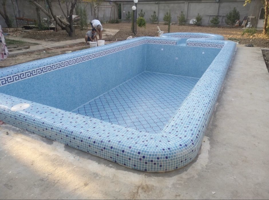 Майолика, мозайка Бассейн ва Фонтанлар учун ZETOGLASS MOSAIC