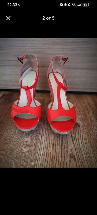 Сандали на платформа 38