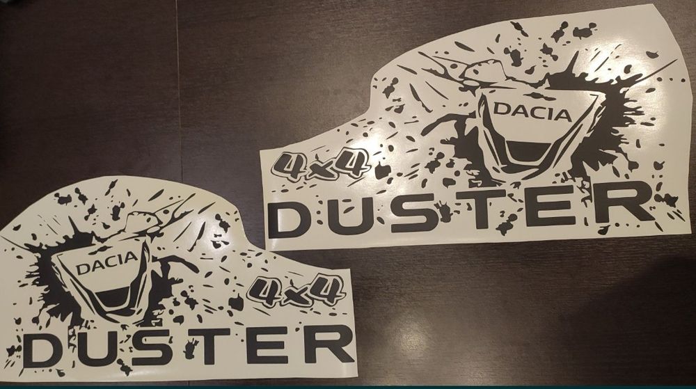 Set stickere autocolant Dacia Duster logo