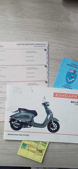 Vand Scooter ZUNDAPP BELLA 49cmc ,din 2018, 4700km,inmatr., cond cat B