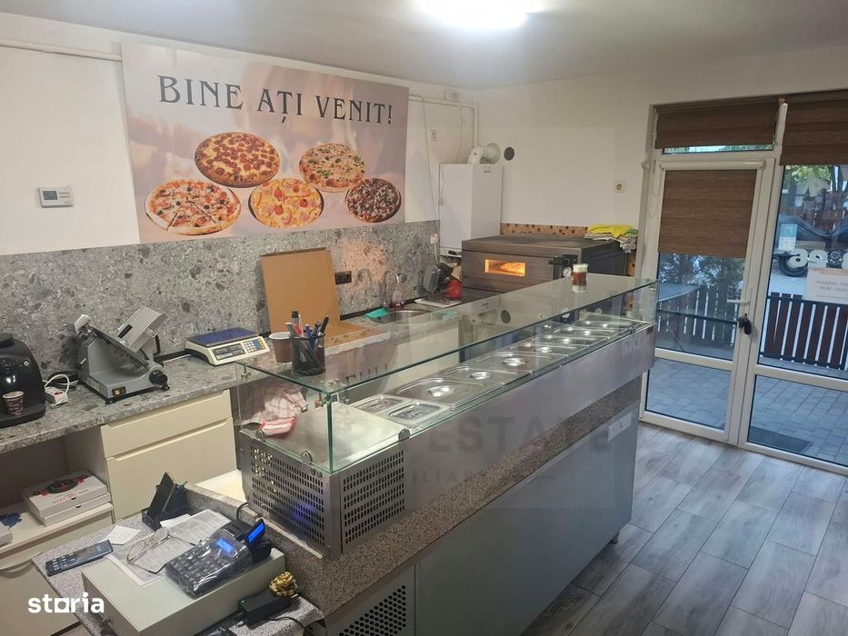 Afacere de vanzare Pizzerie 38 mp cu gradina de 25 mp utilata complet