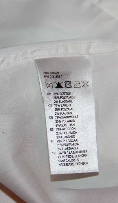 Camasa H&M, alba, slim fit, masura L, noua cu eticheta