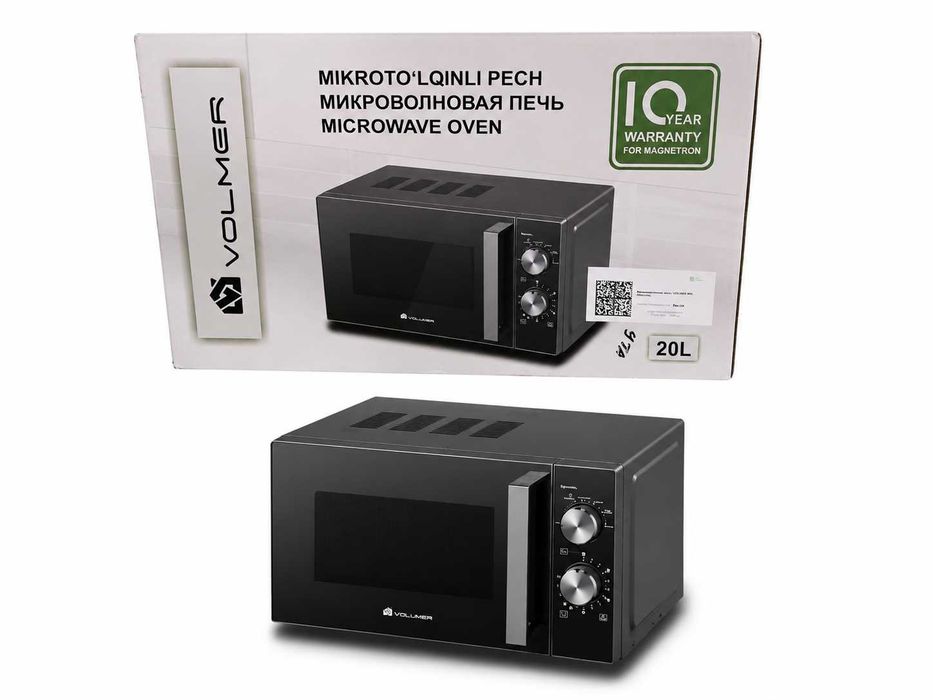 Микроволновая печь Микроволновка mikroto'lqinli pech VOLMER VM