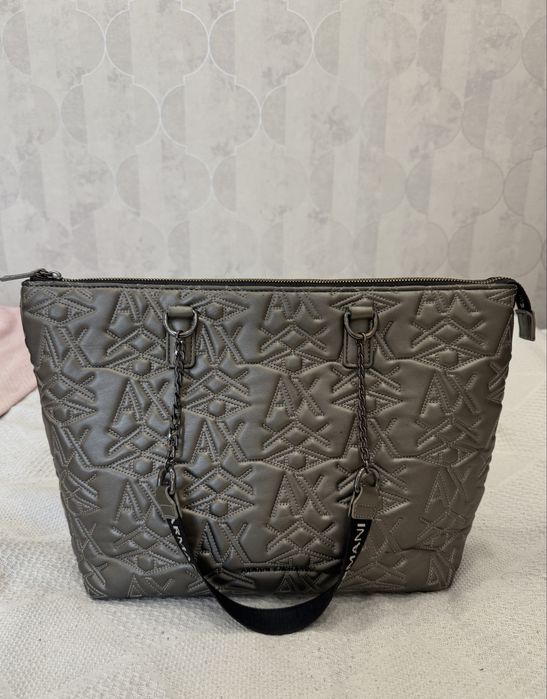 Сумка Armani Exchange серебристая
