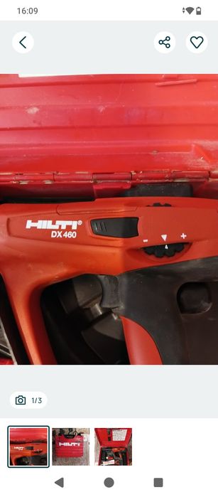 Pistol de HILTI de bătut cuie în ciment
