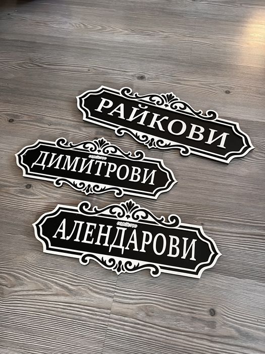 Табелка за входна врата